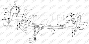 Фаркоп для Isuzu D-MAX (2012-2021) Бизон FA 0996-E Фаркоп для Isuzu D-MAX (2012-2021) Бизон FA 0996-E